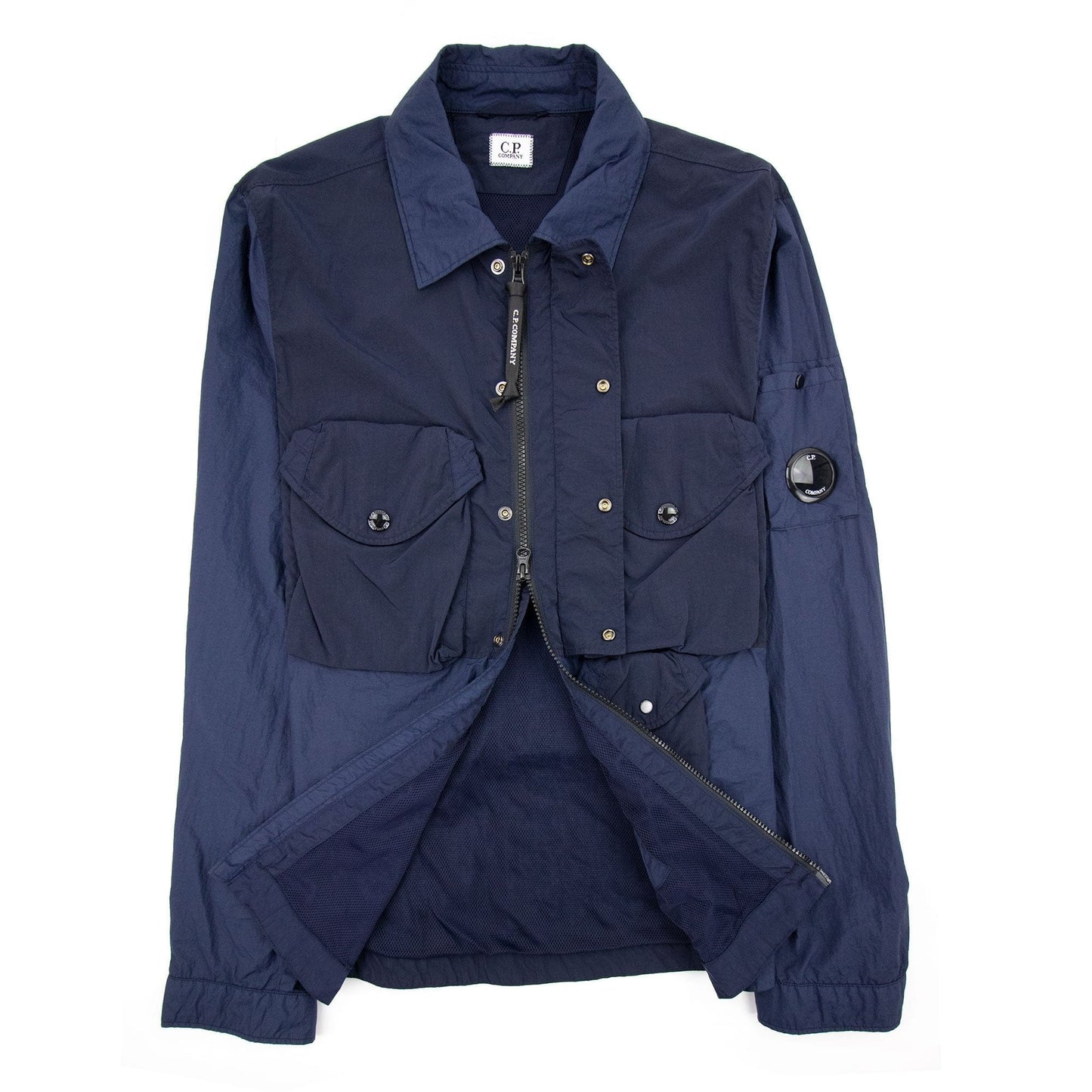 C.P. Company Multi Pockets Nylon Overshirt Navy 888