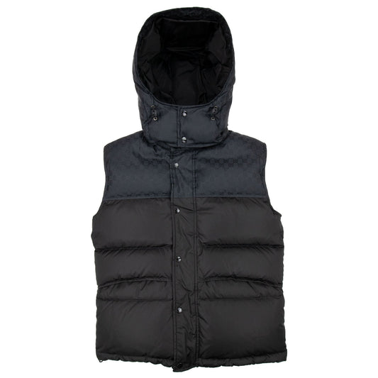 Gucci GG Jacquard Nylon Gilet Black
