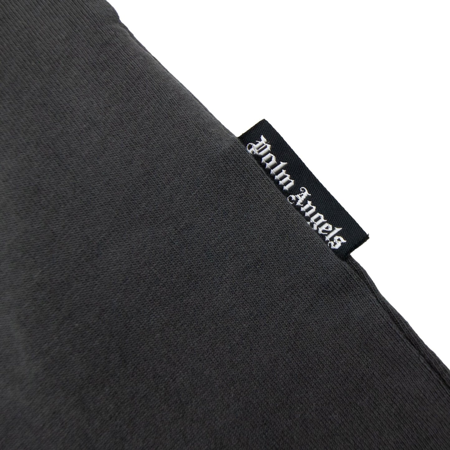 Palm Angels Garment Dyed Air Print T Shirt Black/black