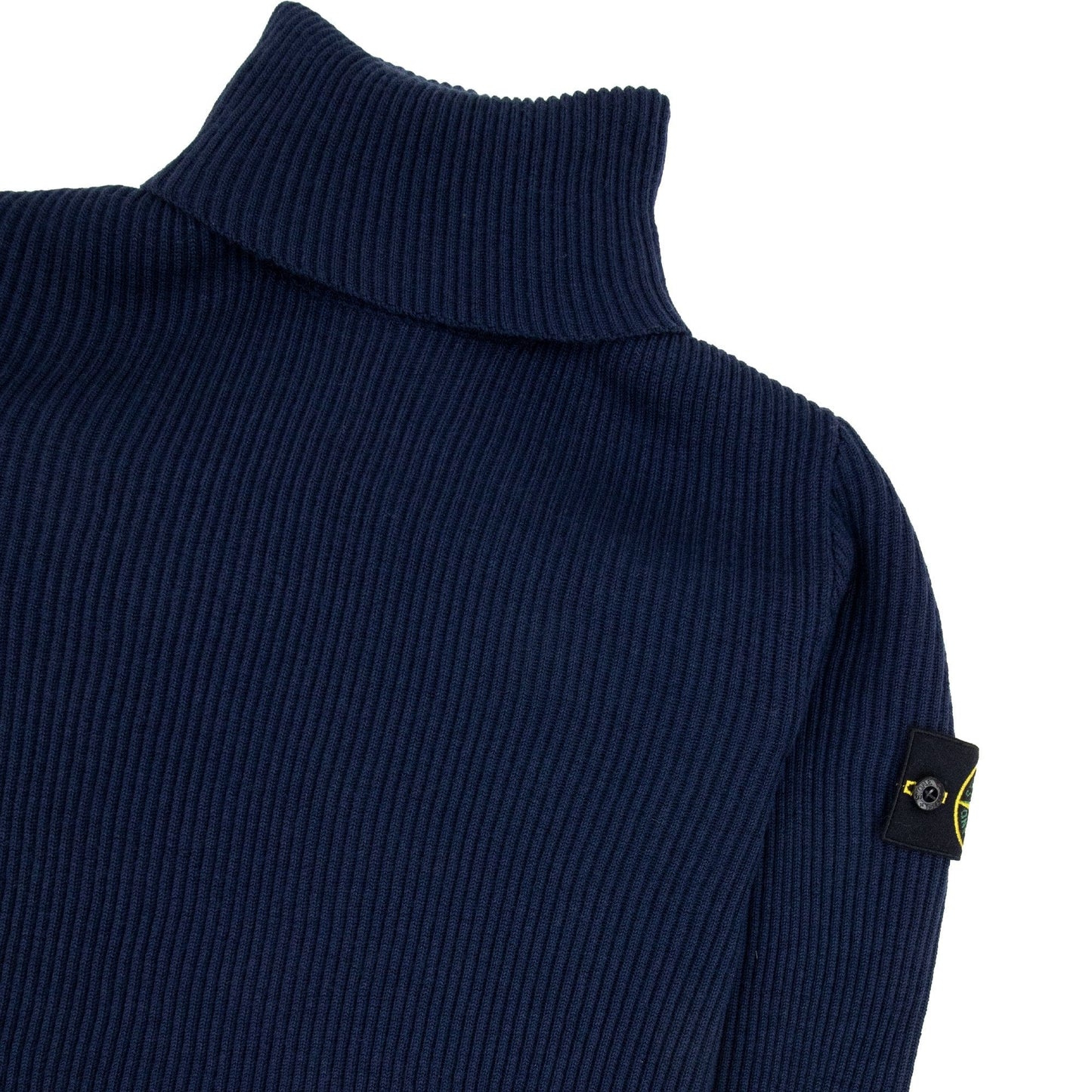 Stone Island 522C2 Full Rib Turtleneck Jumper Navy V0028