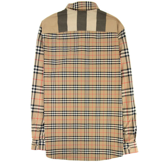 Burberry Tisford Patchwork Check Shirt Archive Beige
