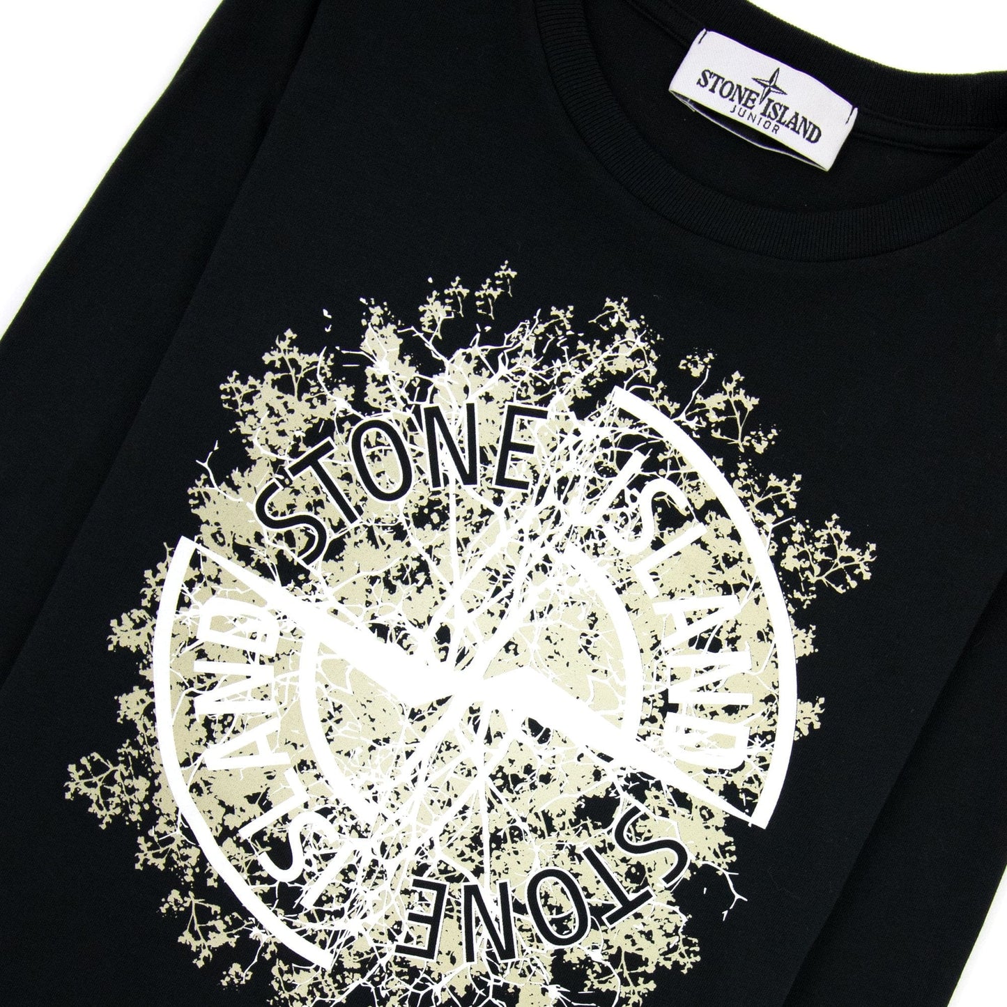 Stone Island Junior Nature T Shirt Black V0029