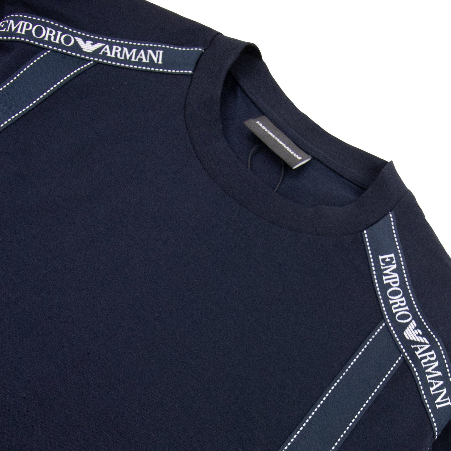 Emporio Armani Tape Logo S/s T Shirt Blue/navy 0920