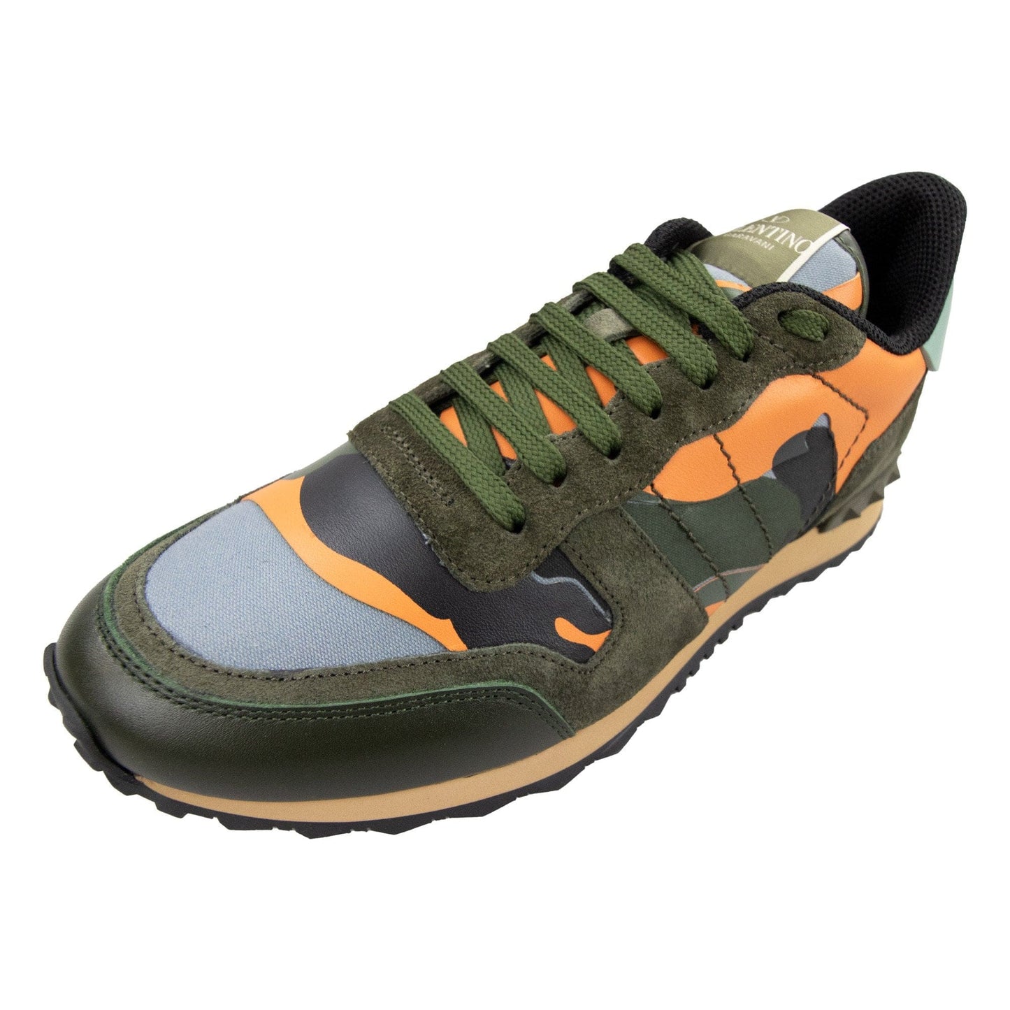 Valentino Fr4 Rockrunner Sneaker Khaki/orange