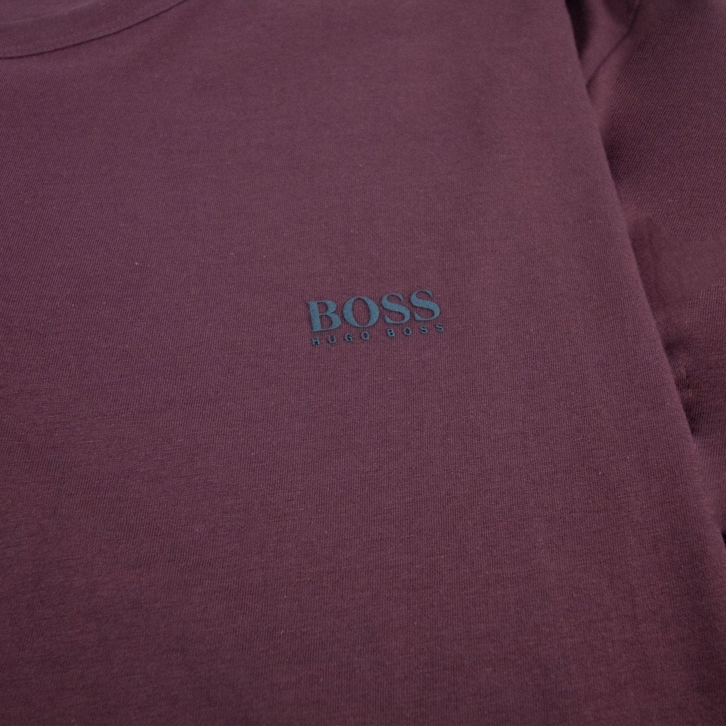 Hugo Boss Small Logo Long Sleeve Togn Burgundy