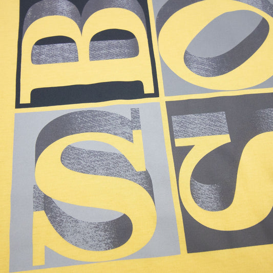 Hugo Boss Terni 57 Box Logo T Shirt Yellow