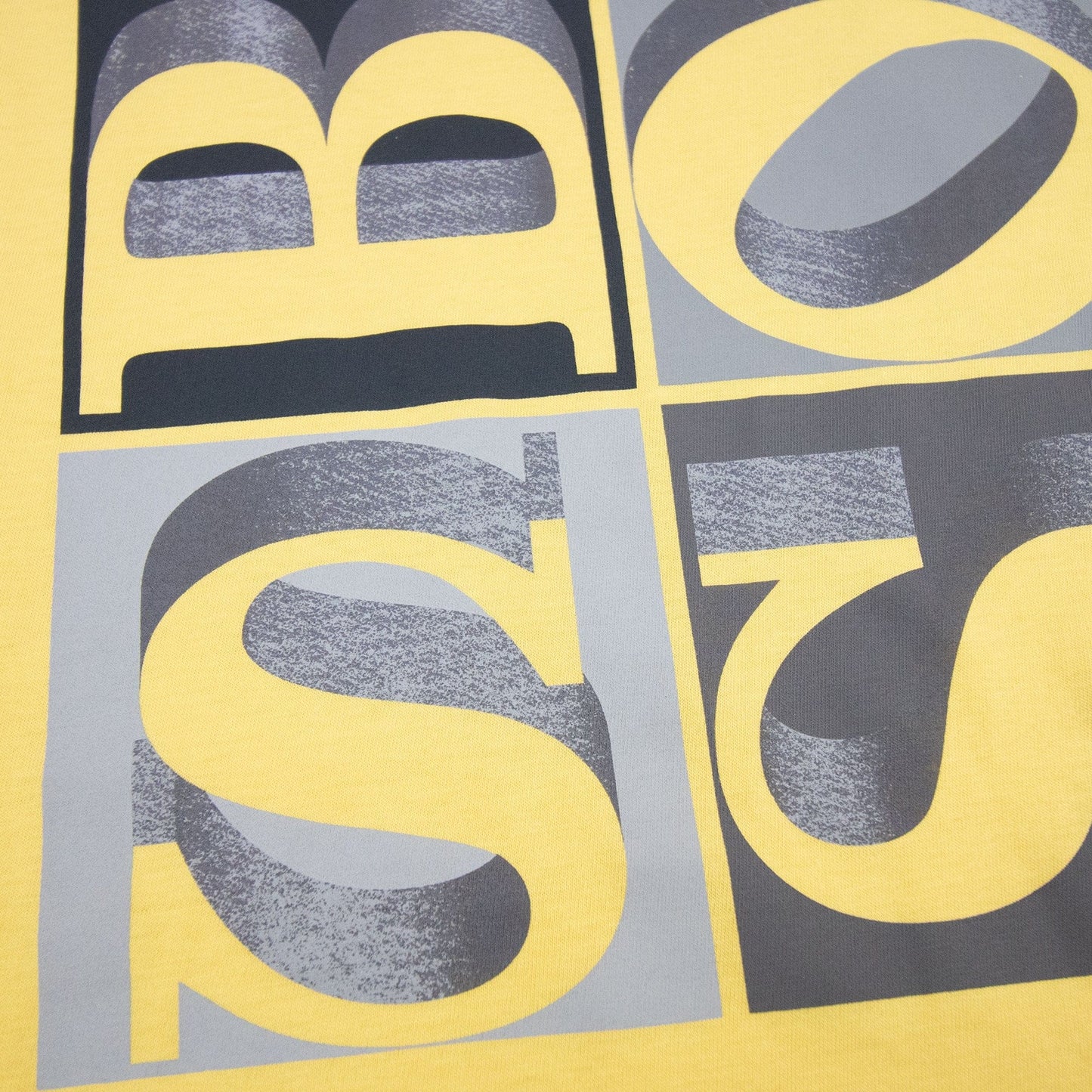 Hugo Boss Terni 57 Box Logo T Shirt Yellow