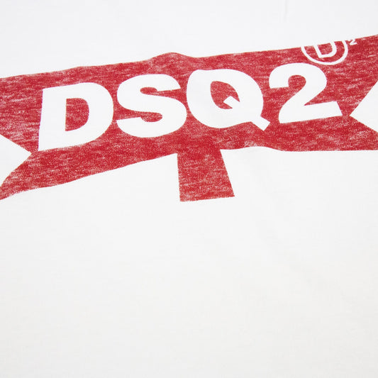 Dsquared2 Dsq2 Logo Print T Shirt White