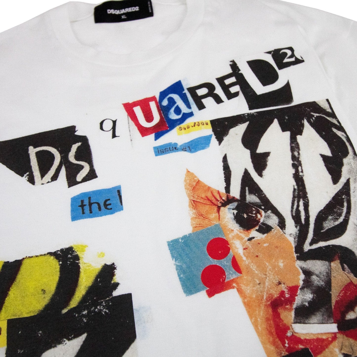 Dsquared2 Broken Face Logo T Shirt White