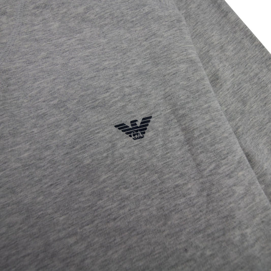 Emporio Armani Eagle Logo Light Fleece Sweatshirt Light Grey SA30