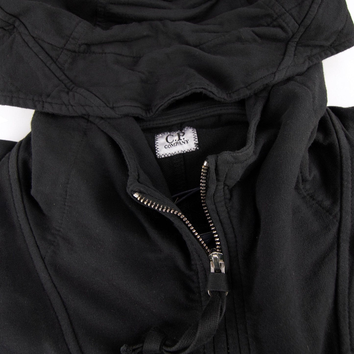 Cp Company Arm Lense Zip Up Hoody Black 999 SA30