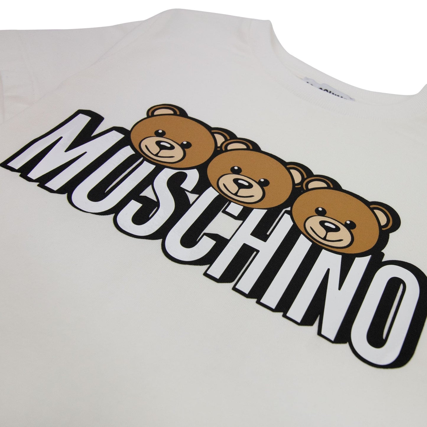 Moschino Kids Bear Logo Print T-shirt Cloud 10063