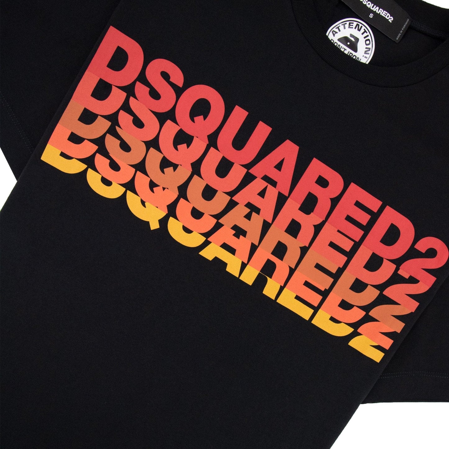 Dsquared2 Multi Logo Graphic T Shirt Black