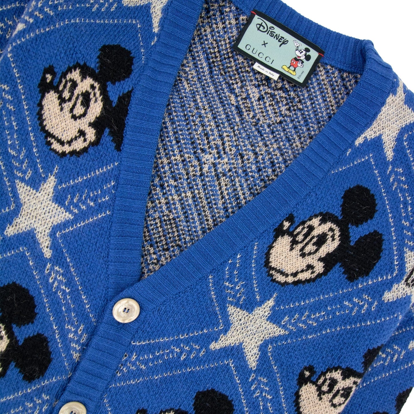 Gucci Disney X Gucci Wool Cardigan Blue