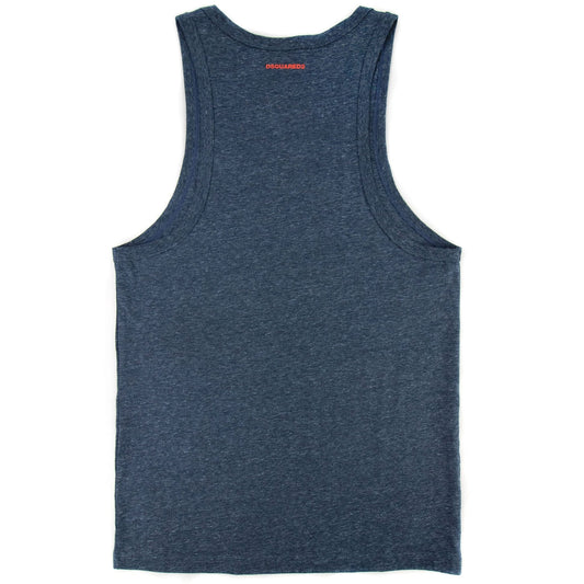 Dsquared2 Back Logo Vest Top Navy