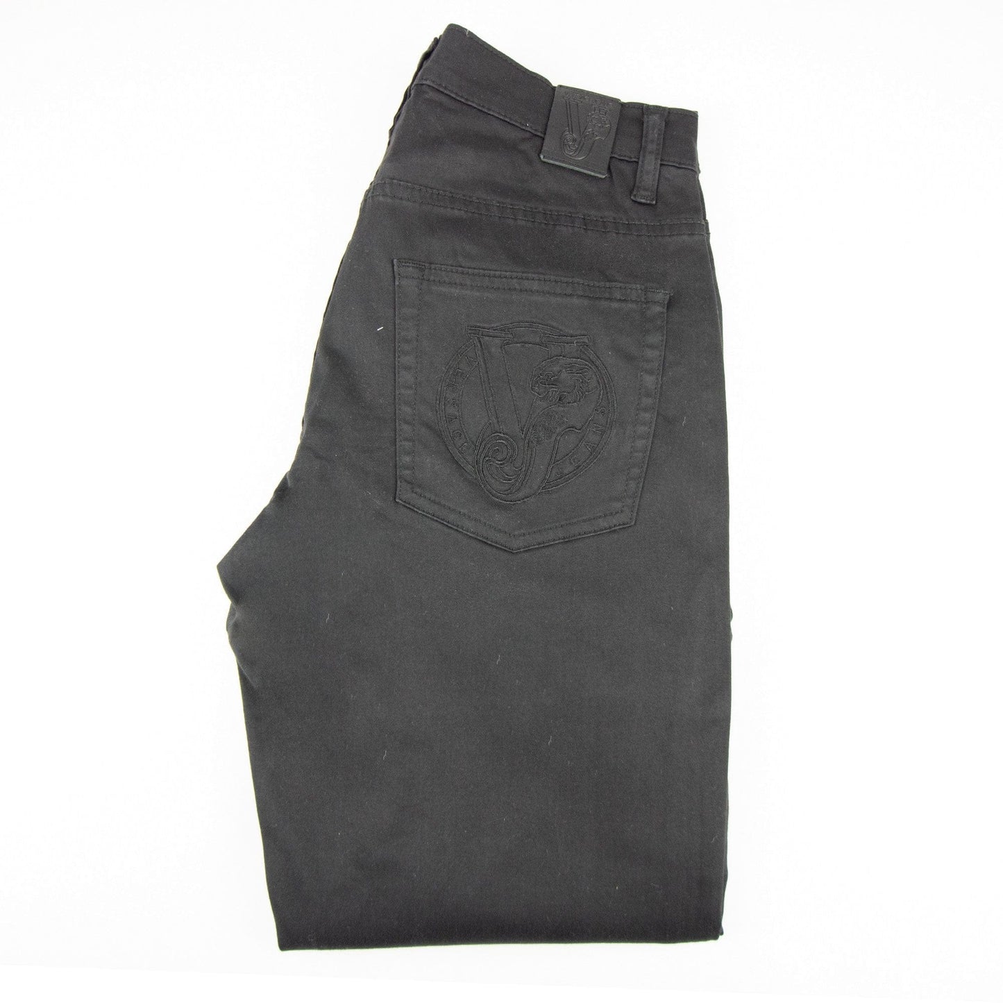 Versace Jeans Round Tiger Pocket Skinny Jean Black