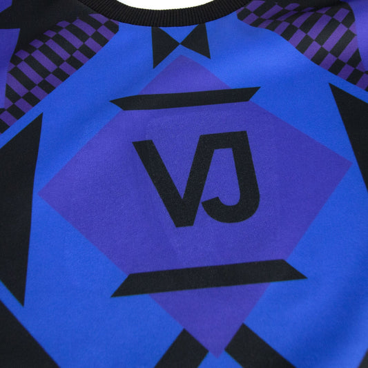 Versace Neoprene Geometric Crewneck Sweatshirt Multi