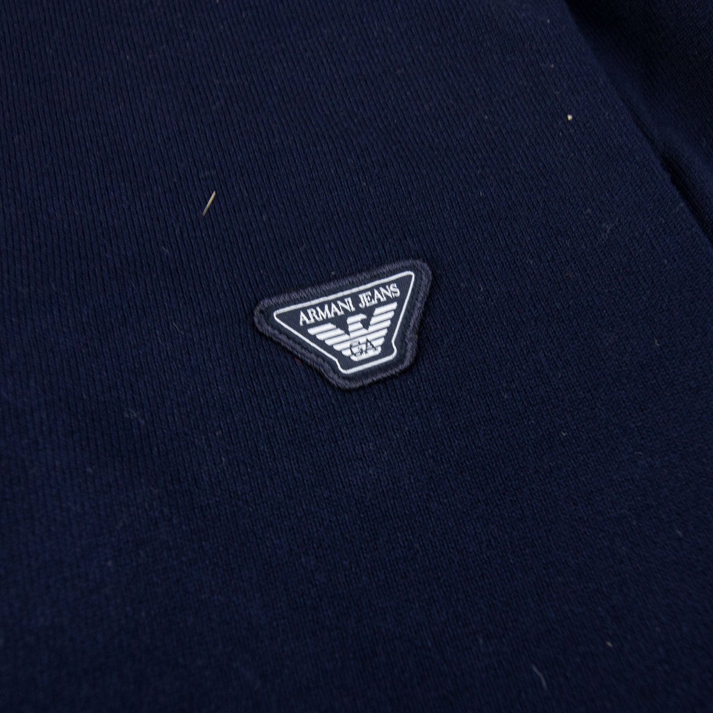 Armani Jeans Lightweight Patch Logo Sweatshirt Navy Blue