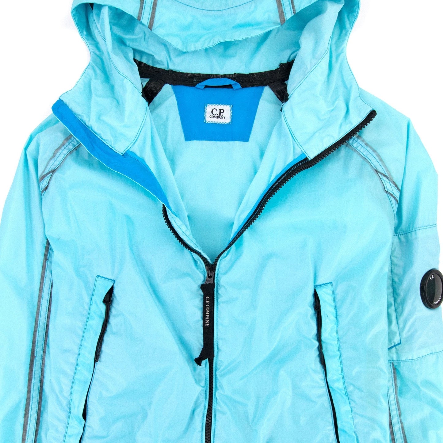 Cp Company Rubber Coating Lens Jacket Teal