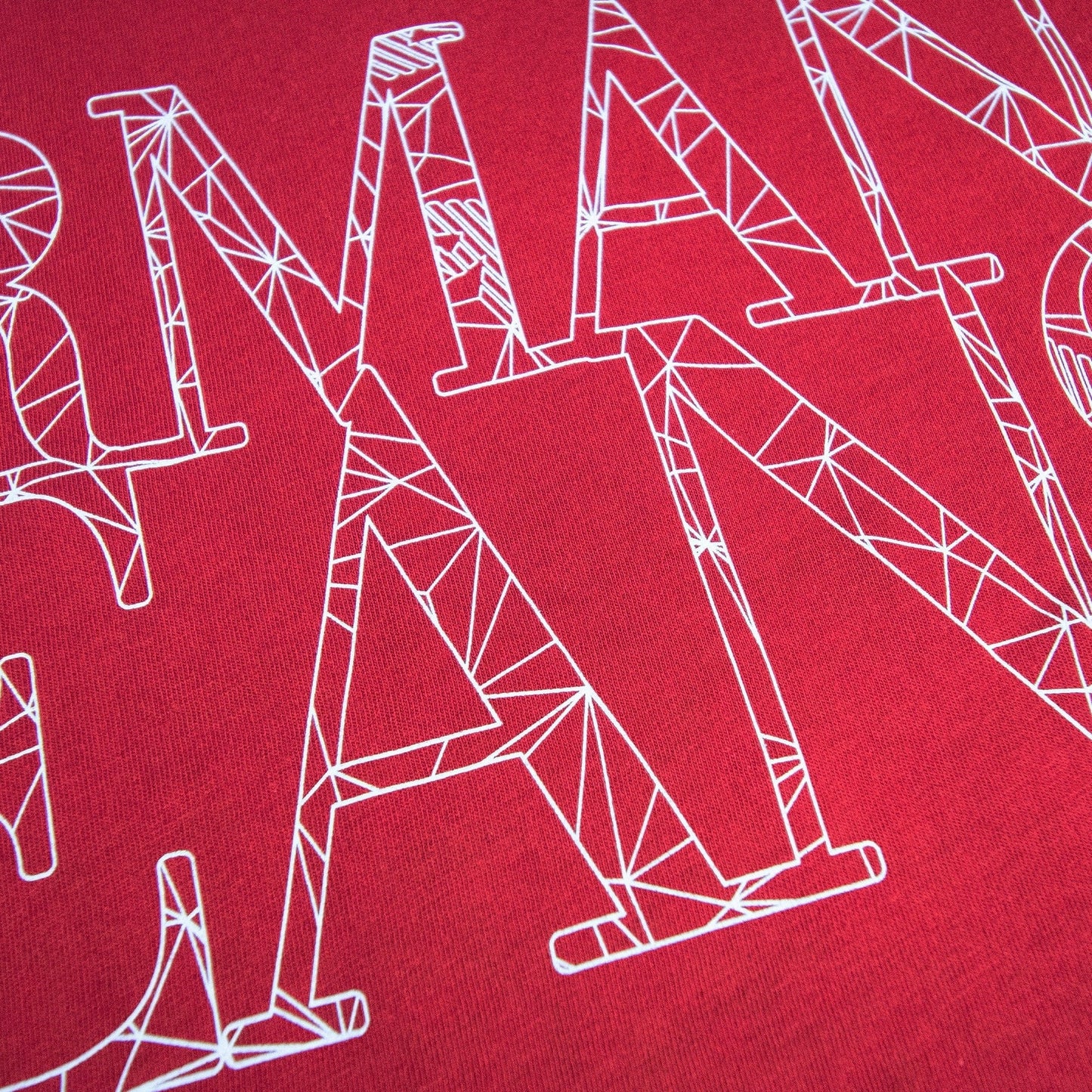Armani Jeans Logo Print T Shirt Rosso Red