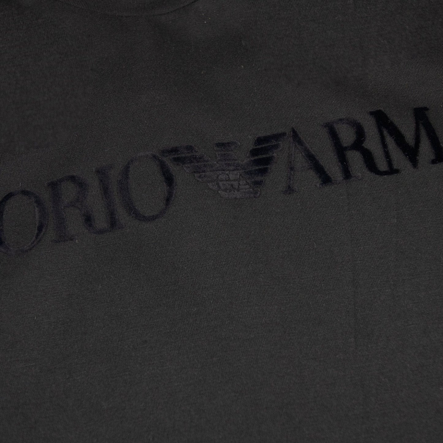 Emporio Armani Embossed Logo S/s T Shirt Black
