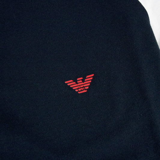 Emporio Armani Eagle Logo Crewneck T Shirt Navy