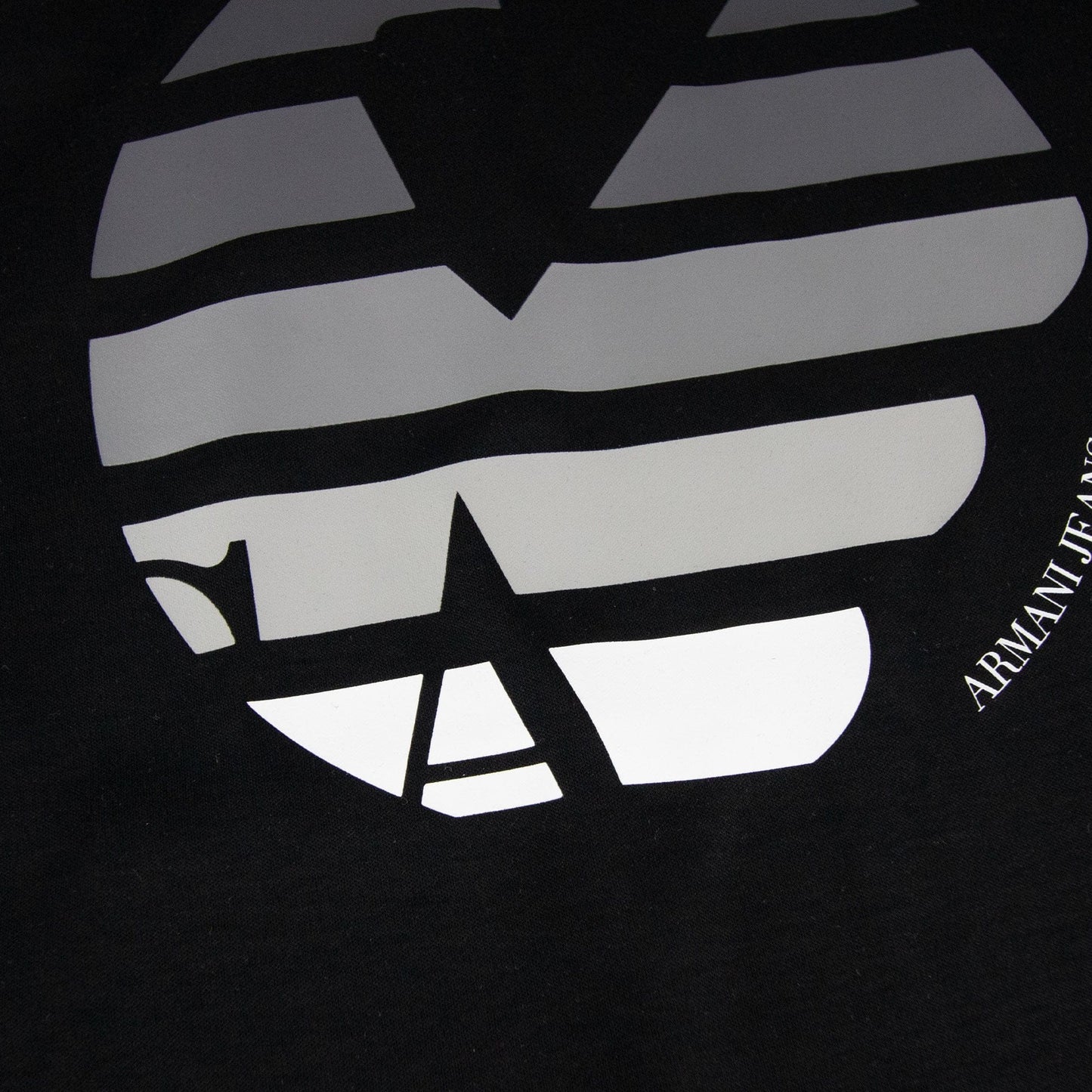 Armani Jeans Eagle Logo Printed T Shirt Black