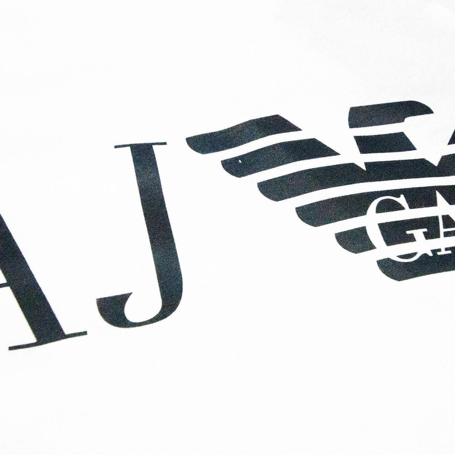 Armani Jeans Aj Eagle Logo L/s T Shirt Bianco Ottico
