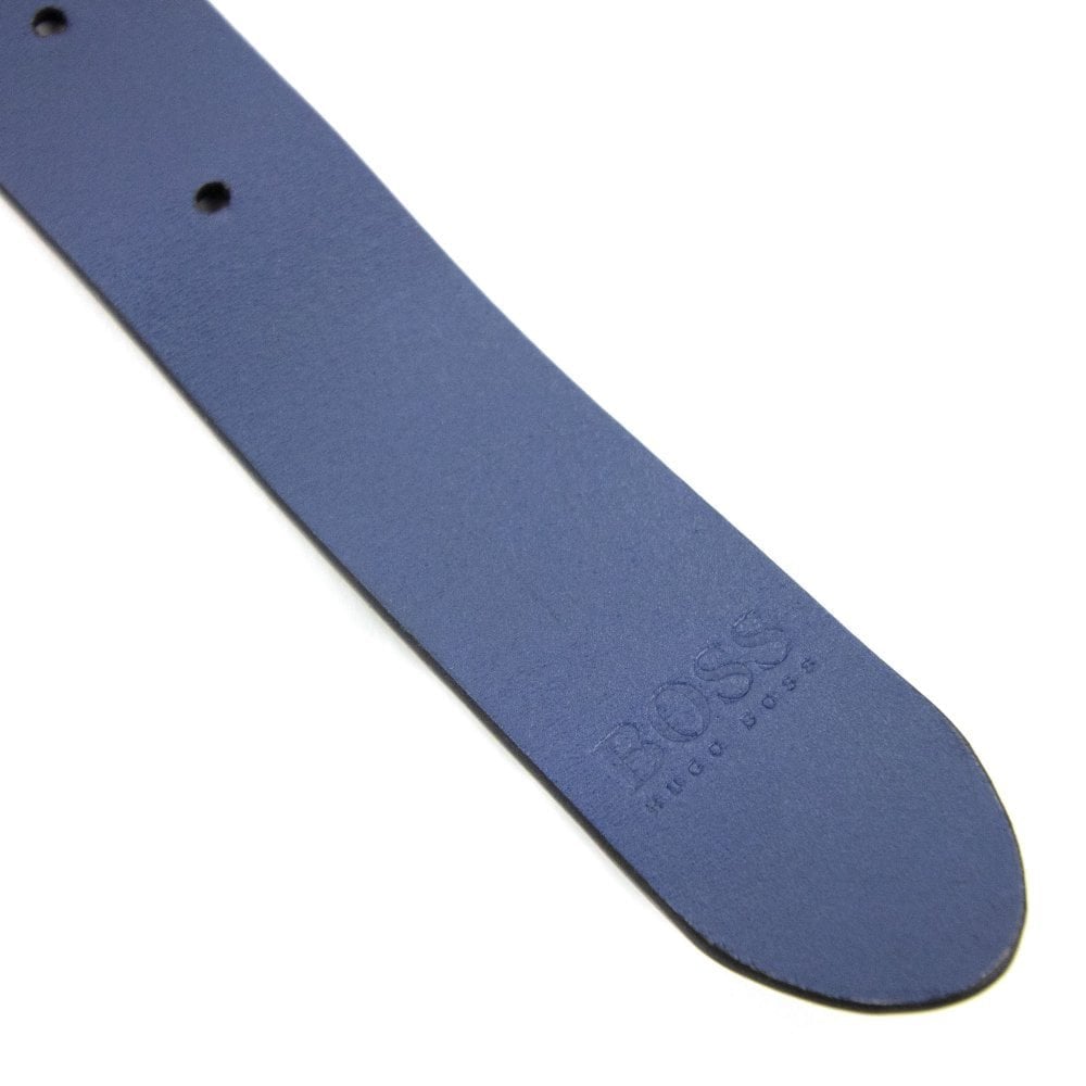 Hugo Boss Kids Reversible Leather Belt Black/blue