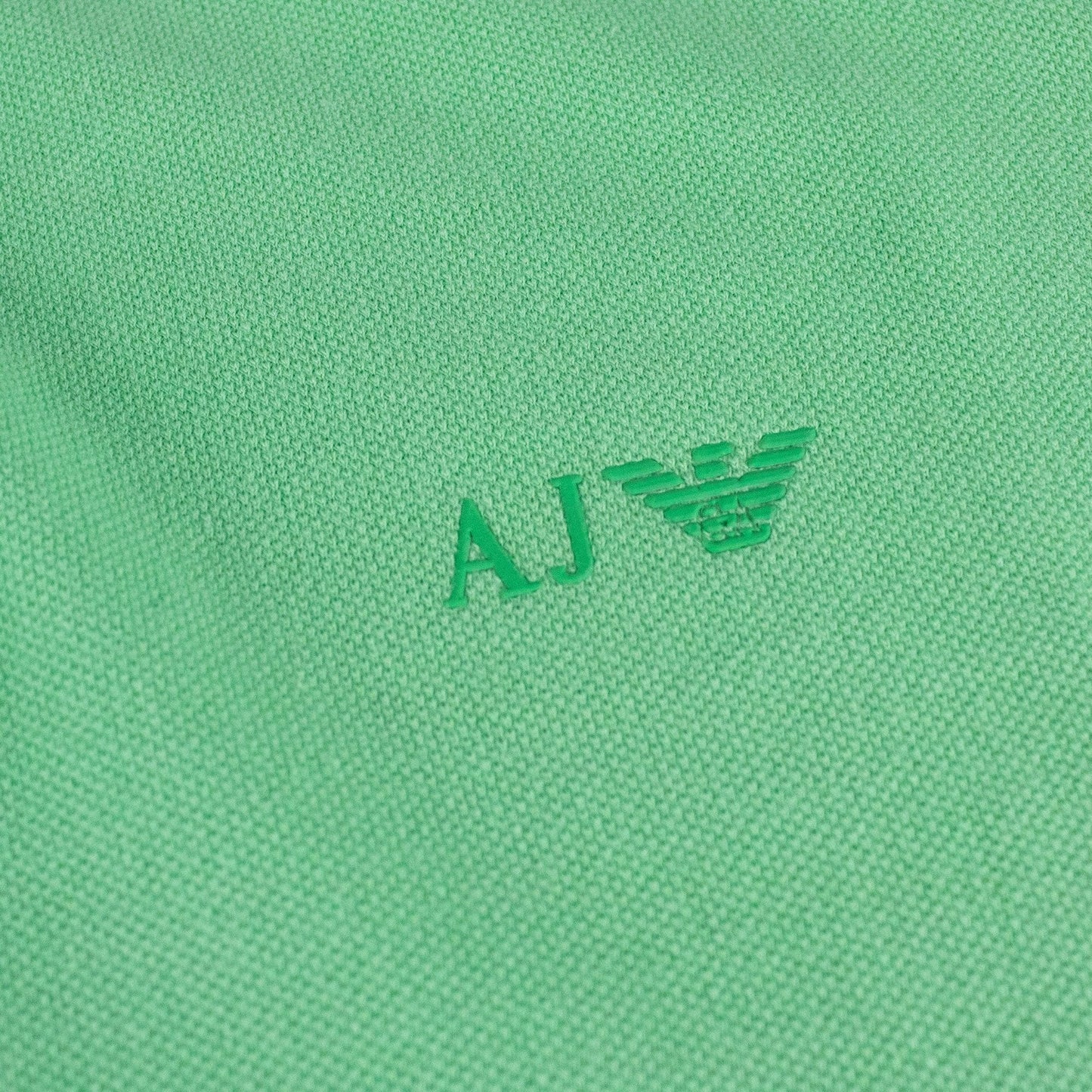 Armani Jeans Aj Eagle Chest Logo S/s Polo Verde Green