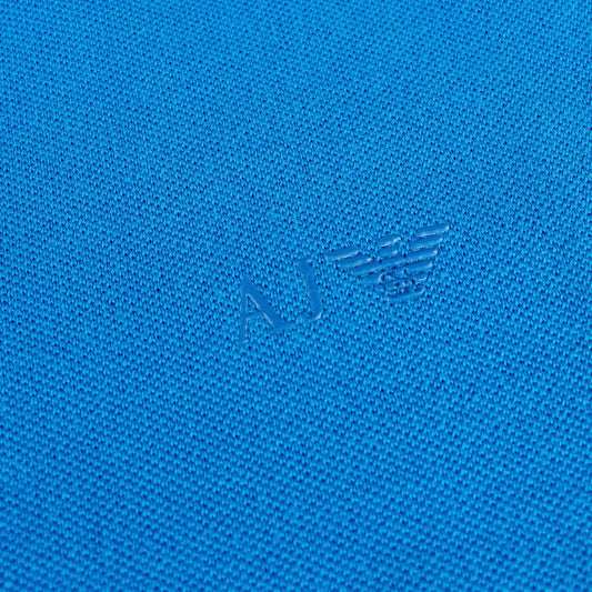 Armani Jeans Aj Eagle Chest Logo S/s Polo Blue