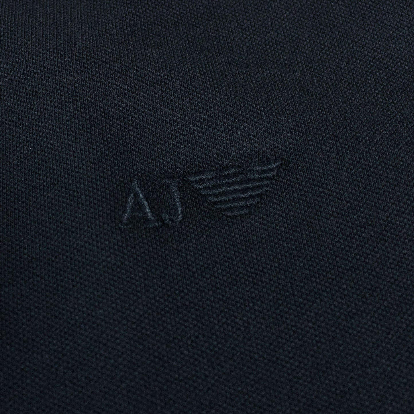 Armani Jeans Twin Tipped Slim Fit Polo Navy Blue