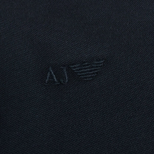 Armani Jeans Twin Tipped Slim Fit Polo Navy Blue