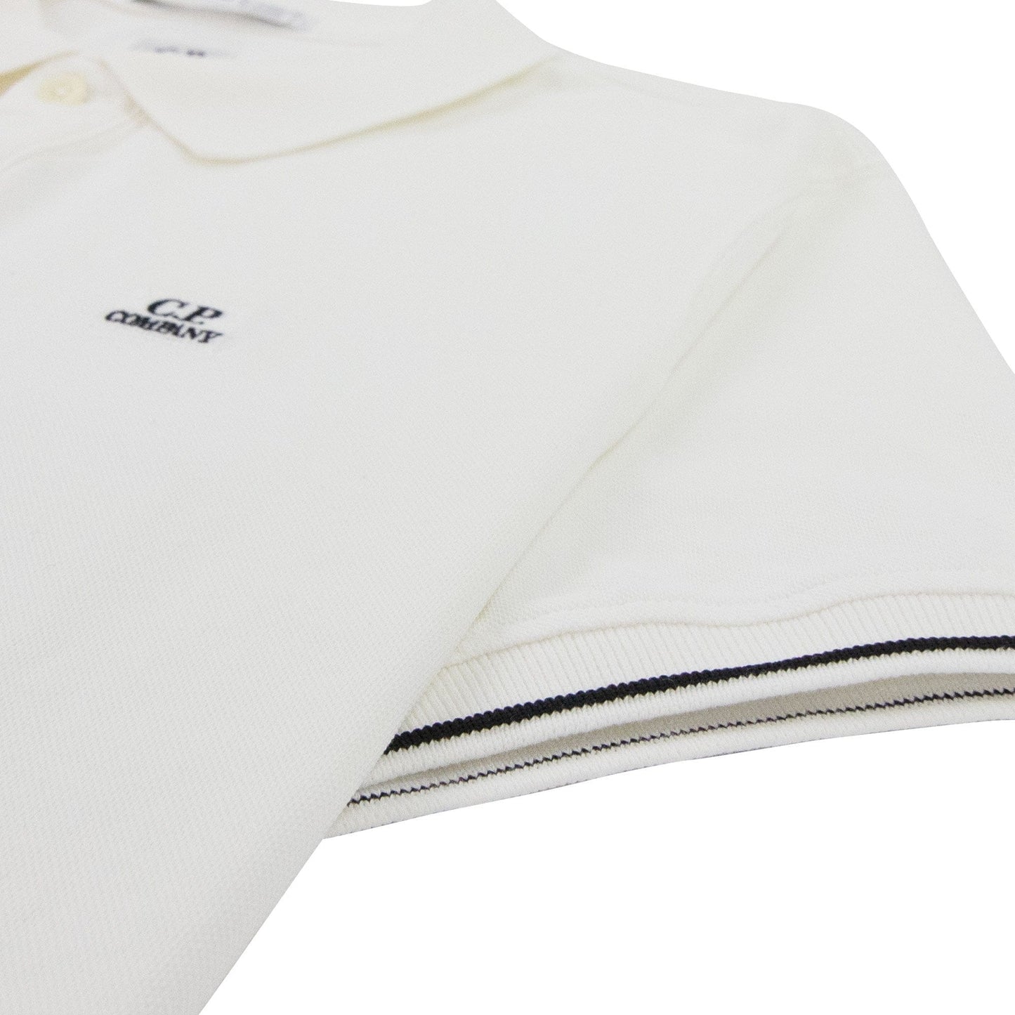 Cp Company Tacting Short Sleeve Polo White 112
