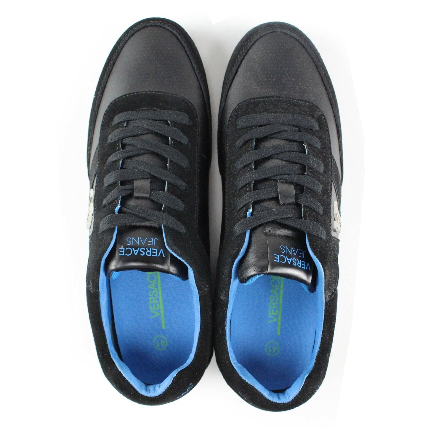 Versace Jeans Vj Metal Logo Linea Sneakers Black/blue