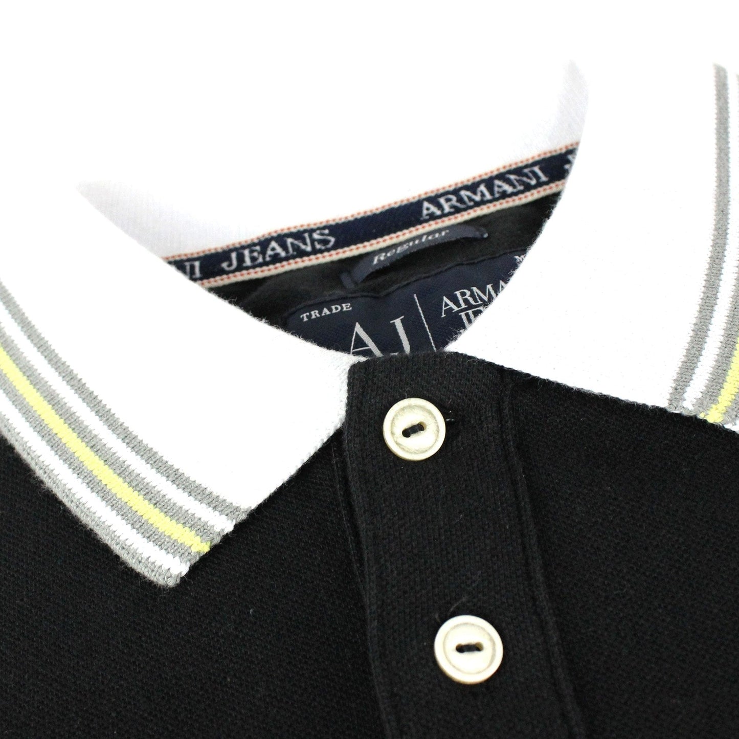 Armani Jeans Front Pocket S/s Polo Black