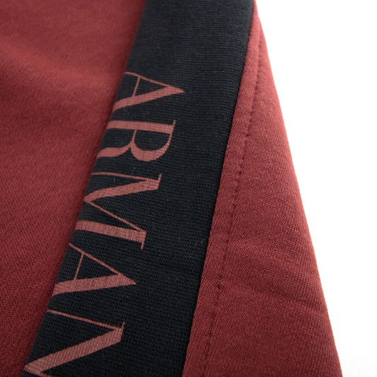 Armani Jeans Printed Logo Jogging Pants Bordeaux