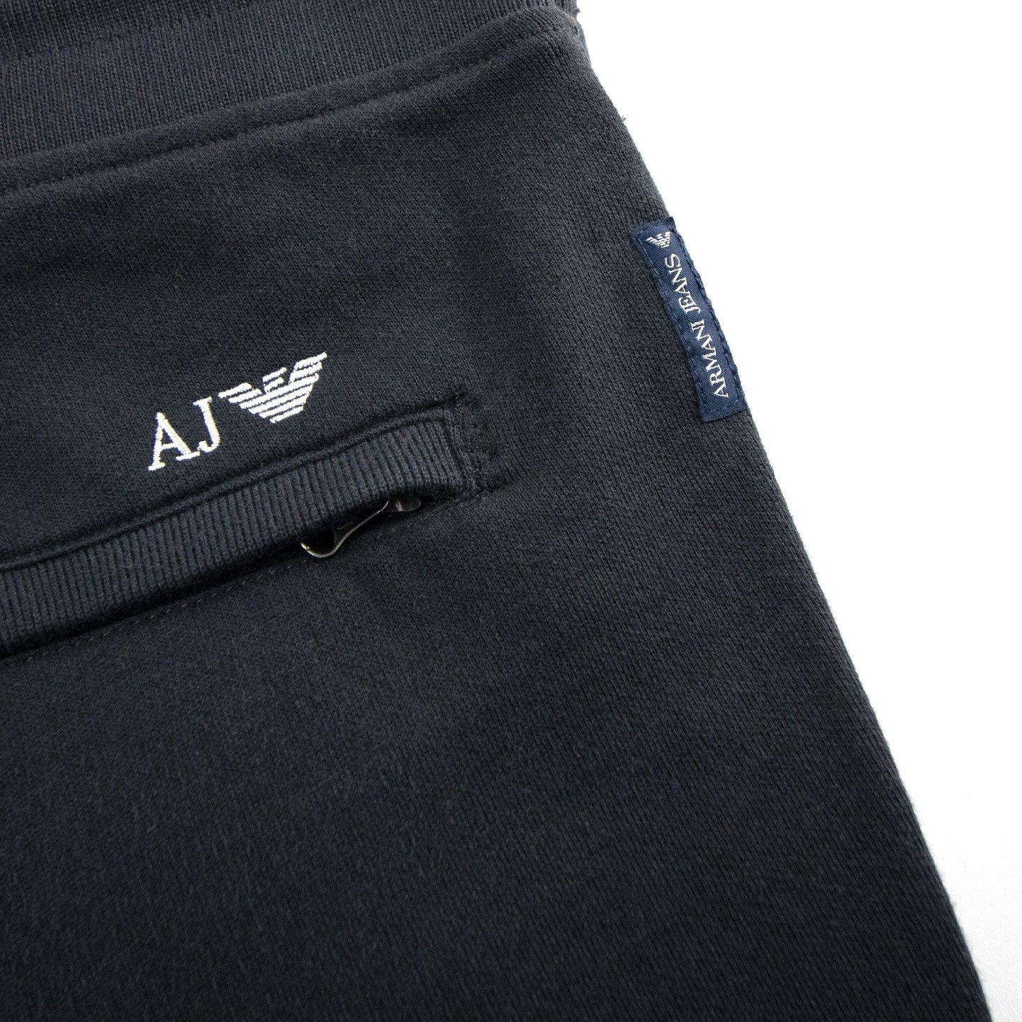 Armani Jeans Back Logo Jogging Pants Navy Blue