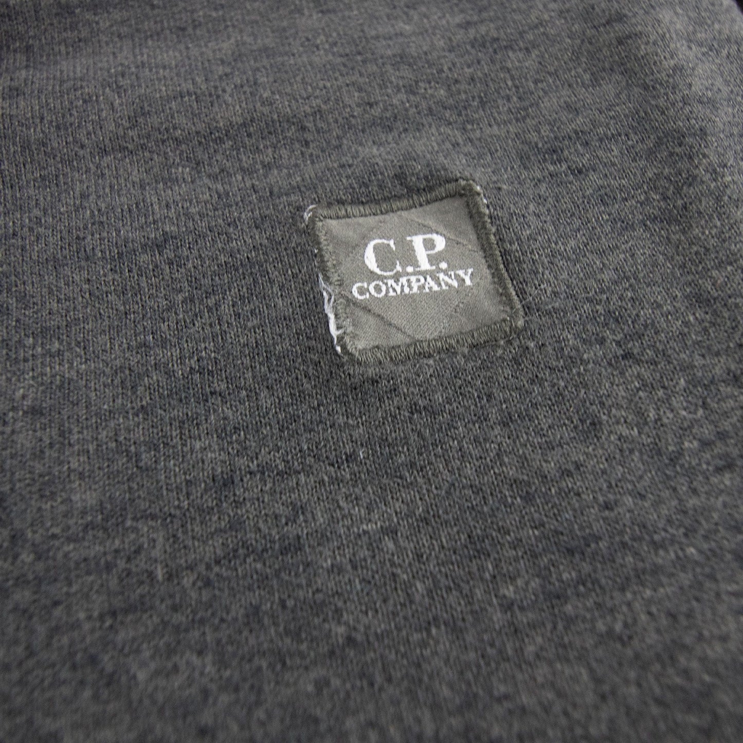 CP Company Chest Badge Felpa Hoody Dark Grey