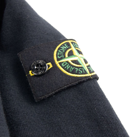 Stone Island Light Fleece Zip Up Sweatshirt Navy V002