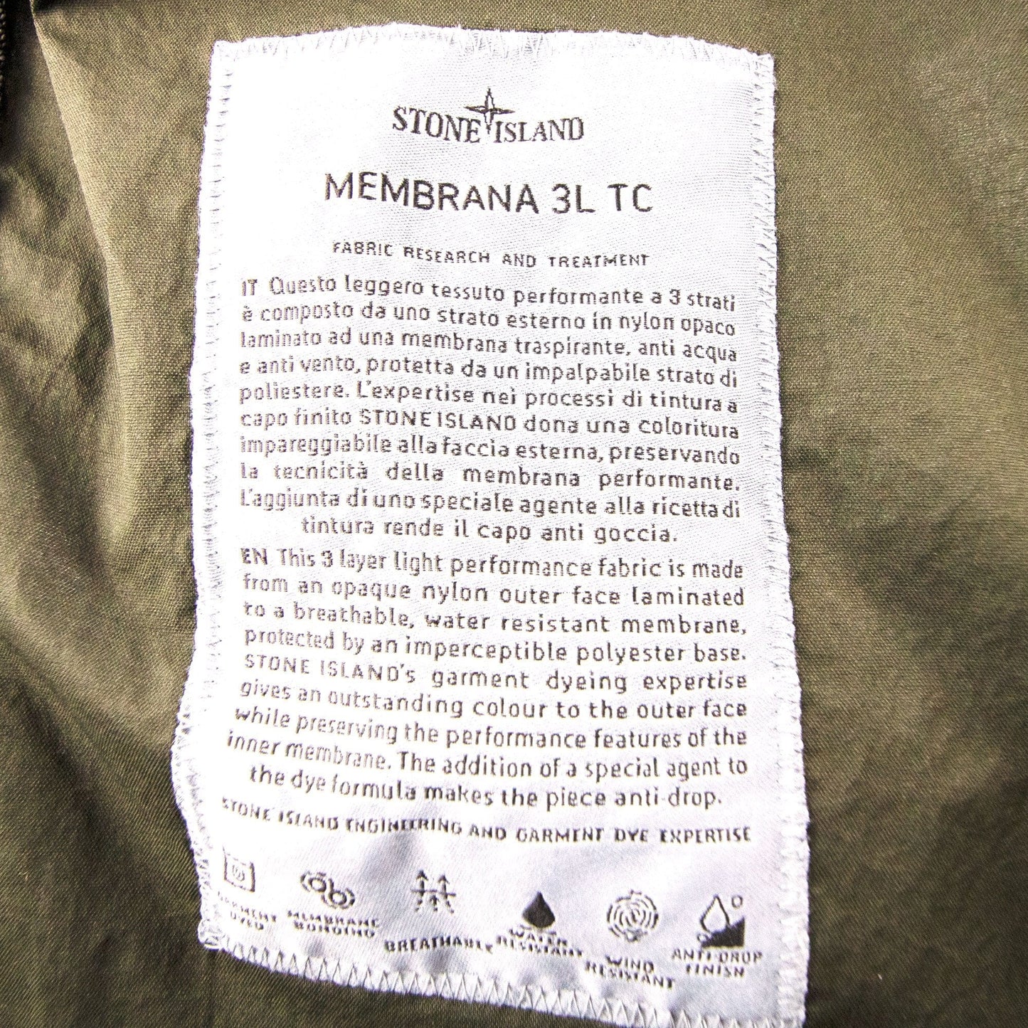 Stone Island Membrana 3l Tc Black V0029
