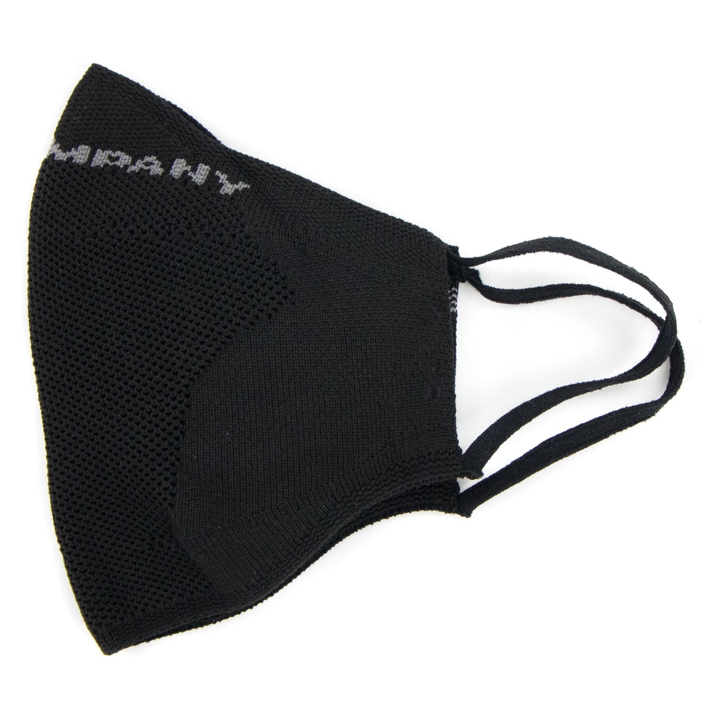 Cp Company Knit Yarn Logo Print Face Mask Black V01