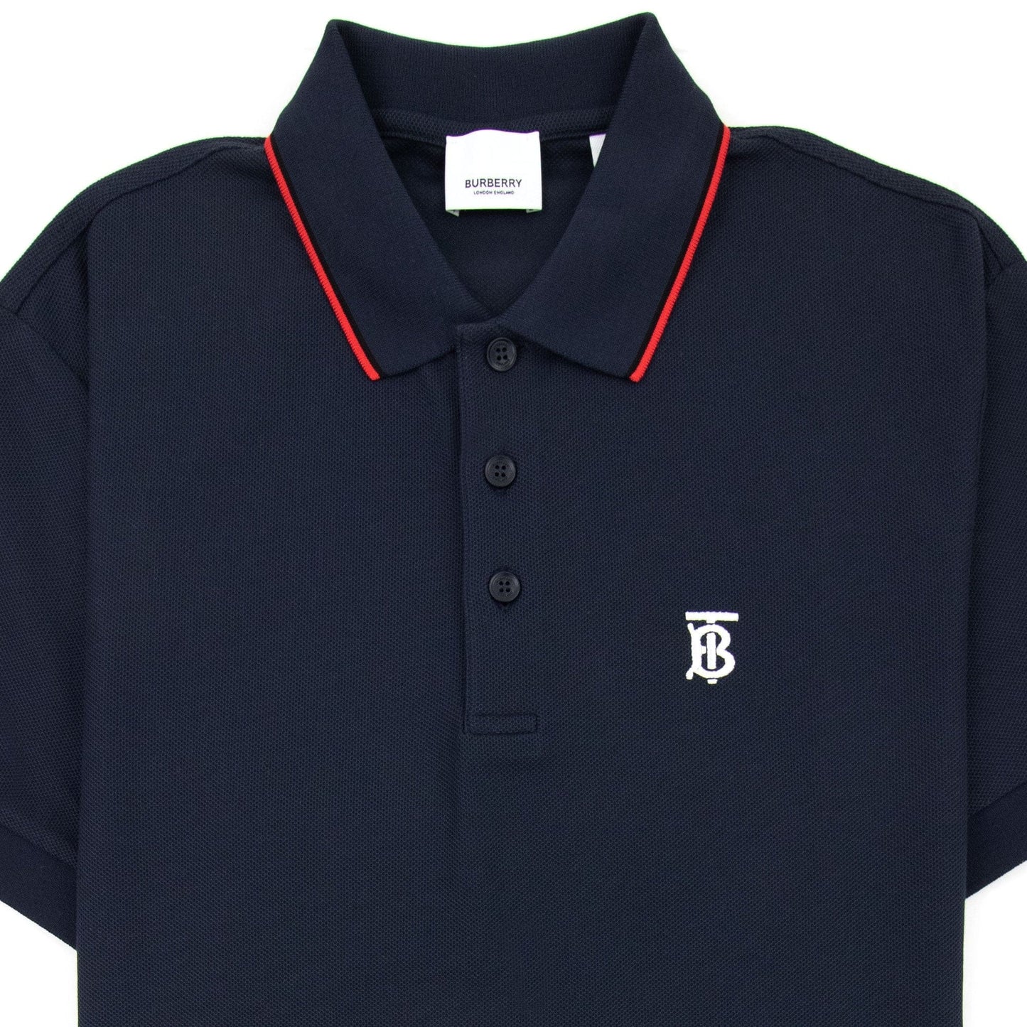 Burberry Twin Tipped Monogram Motif Polo Shirt Navy