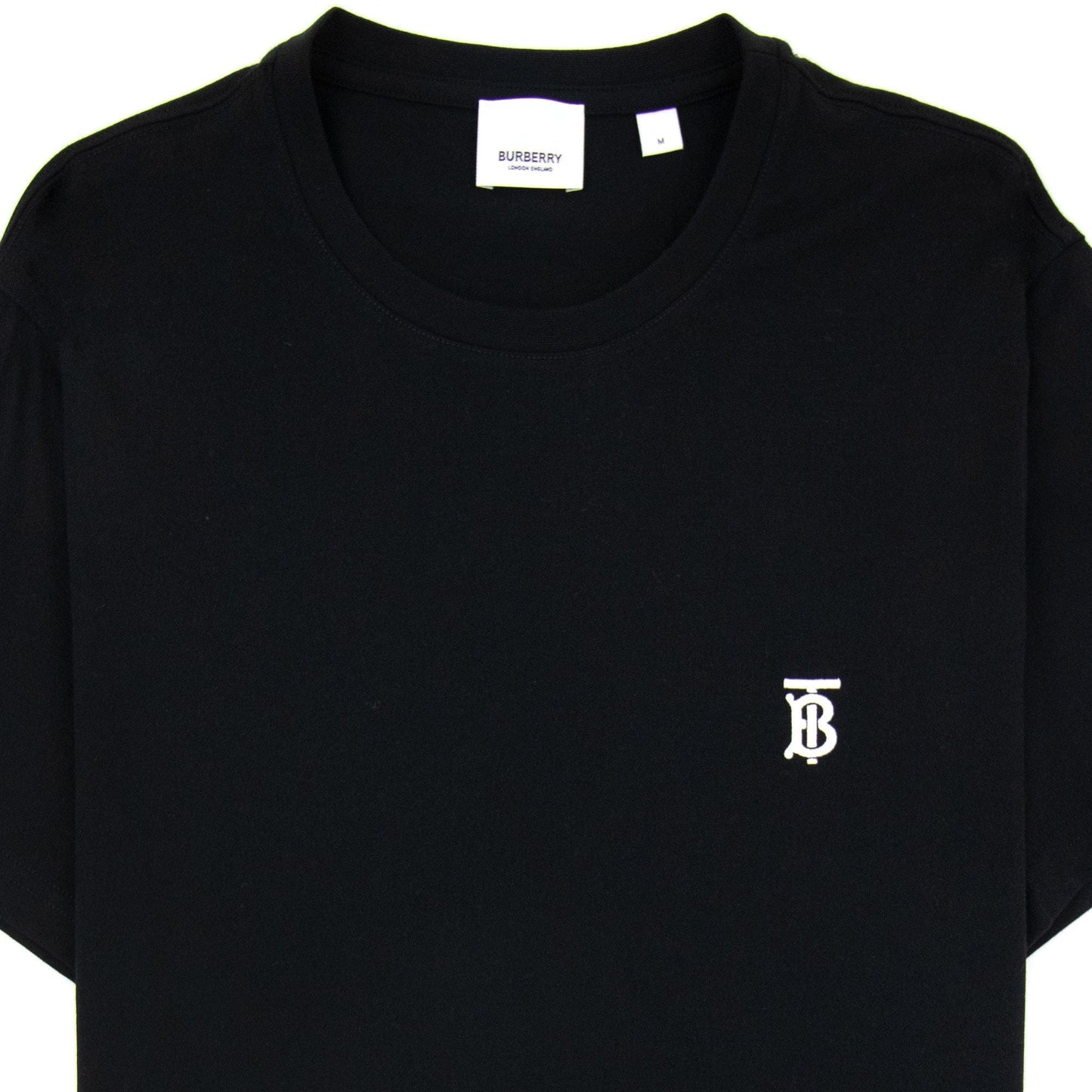 Burberry Monogram Motif Cotton T-shirt Black