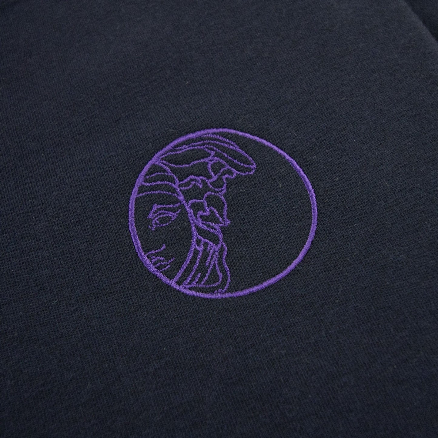 Versace Collection Logo Straight Cuff Pants Navy