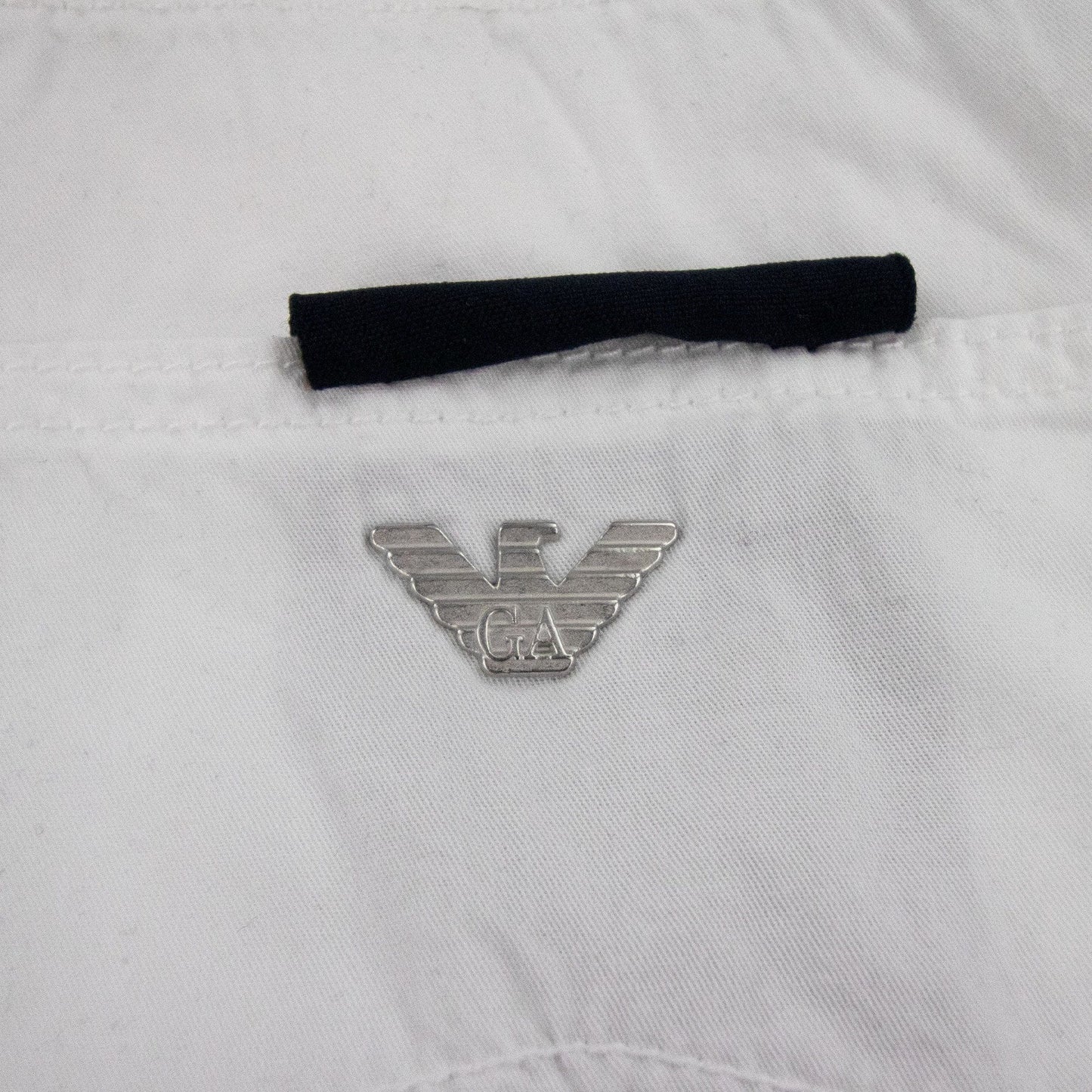 Armani Jeans Gabardine Stretch Bianco Ottico
