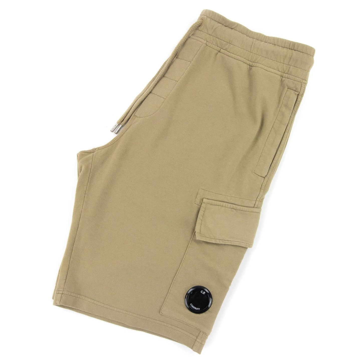 Cp Company Lens Sweat Shorts Brown 329