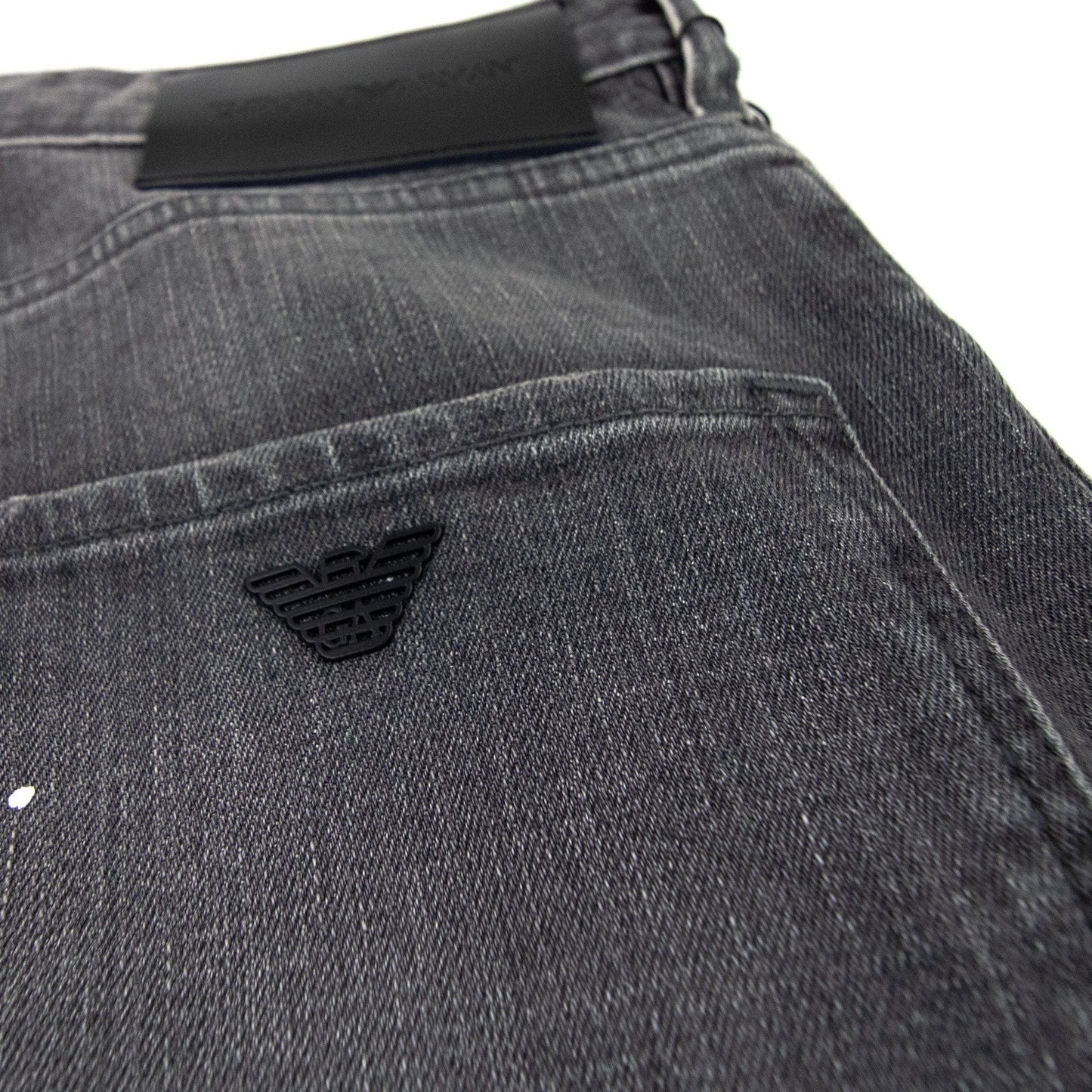 Emporio Armani J09 Vintage Look Slim Fit Jeans Denim Nero 0007