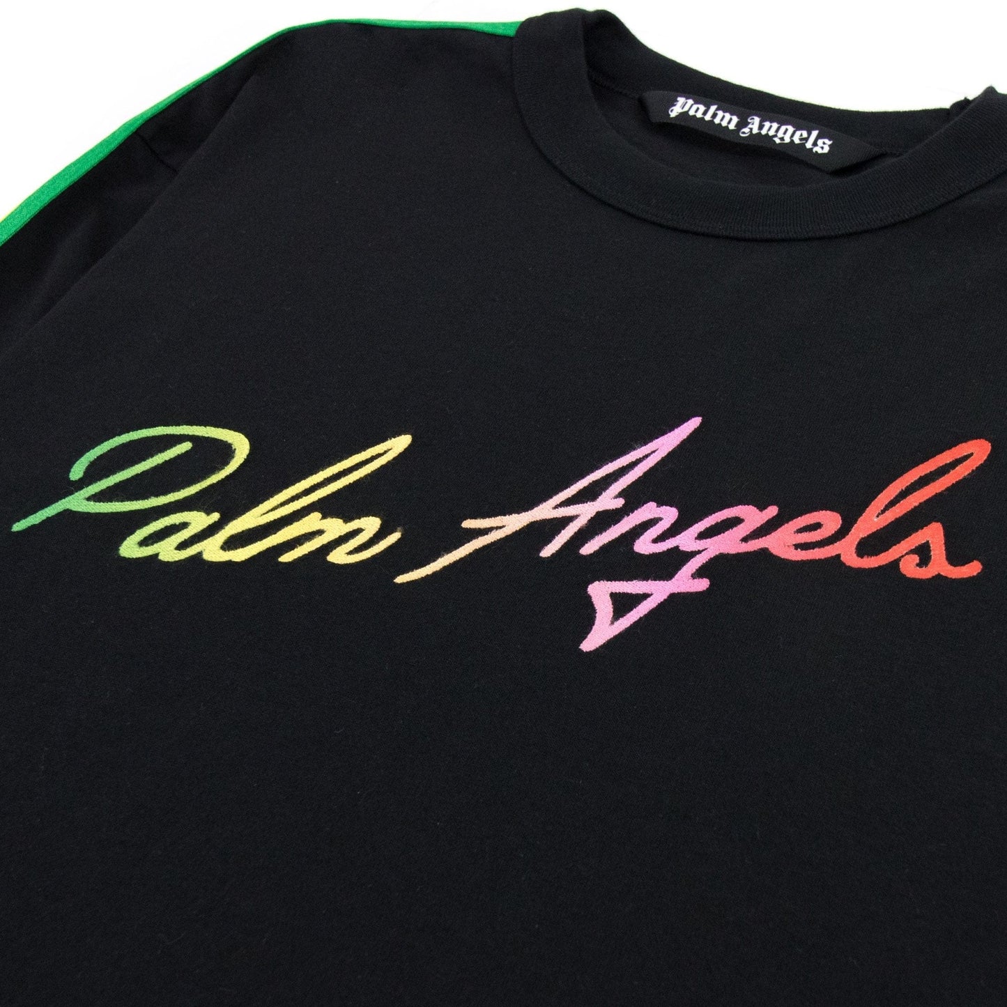 Palm Angels Miami Multi Color Logo L/s Tee Black