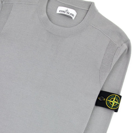 Stone Island 526c4 Light Pure Wool Knitwear Grey V0061